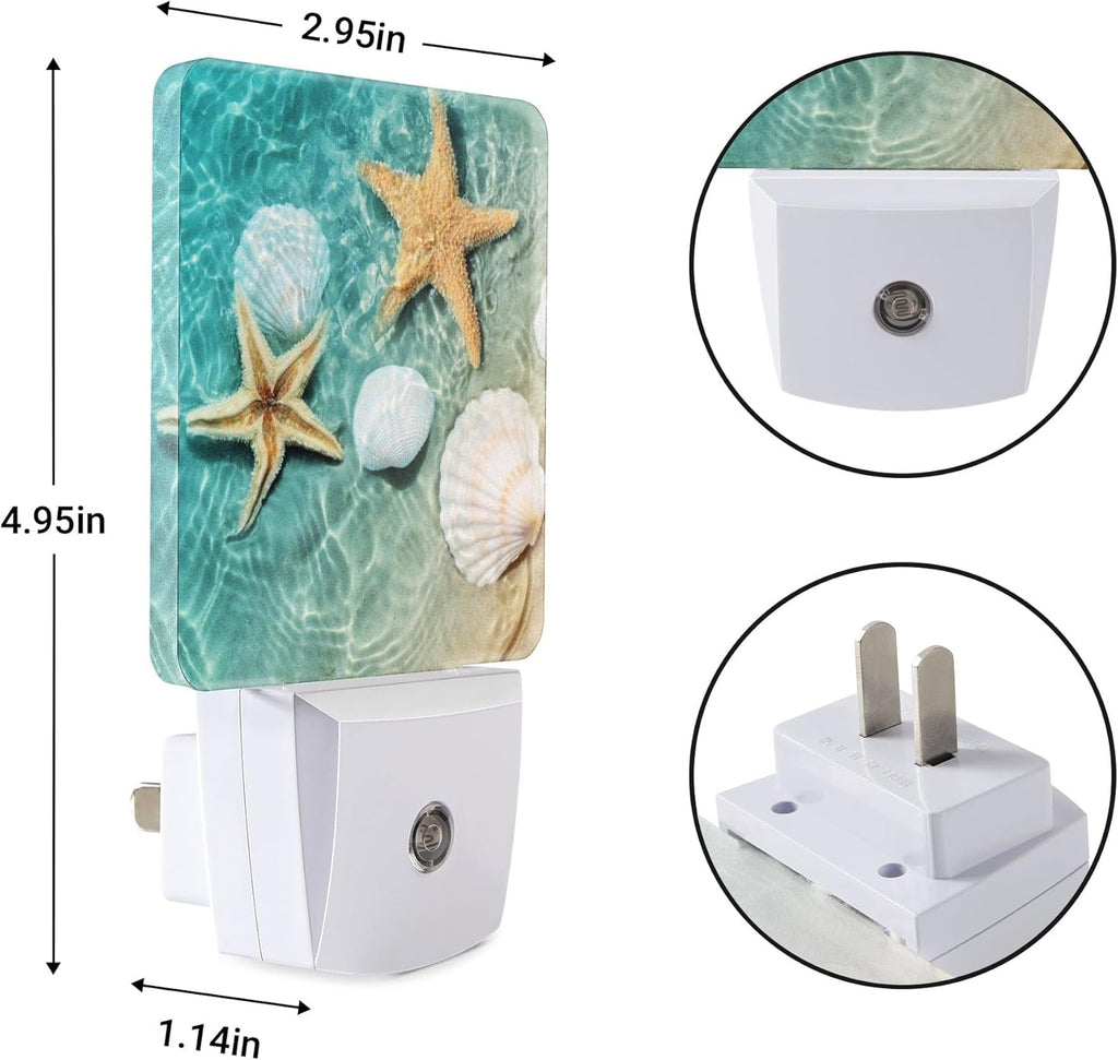 Night Light Plug-In Dusk to Dawn Smart Sensor White Led Nightlight for Bedroom Bathroom Kitchen Hallway Stairs Energy Efficient Decor Desk Lamp