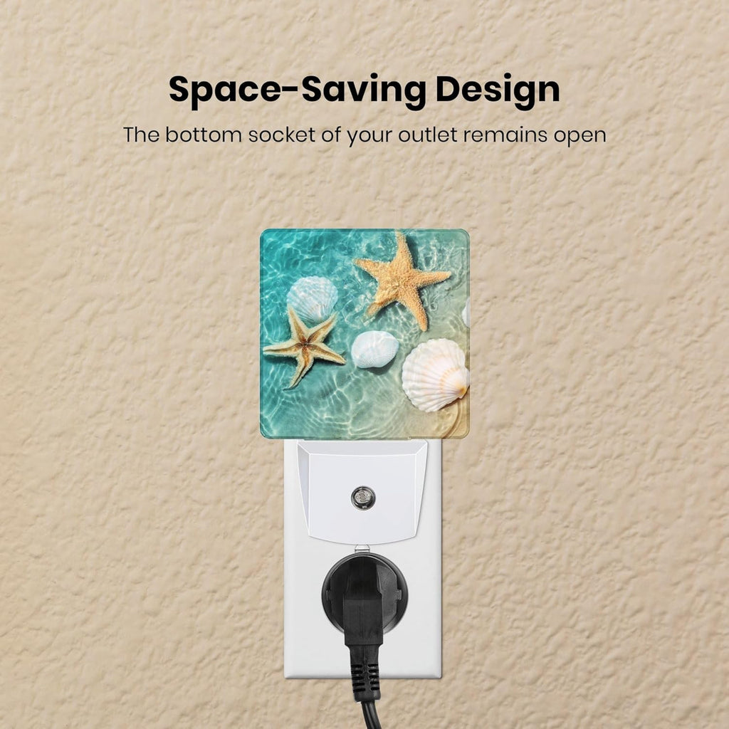 Night Light Plug-In Dusk to Dawn Smart Sensor White Led Nightlight for Bedroom Bathroom Kitchen Hallway Stairs Energy Efficient Decor Desk Lamp